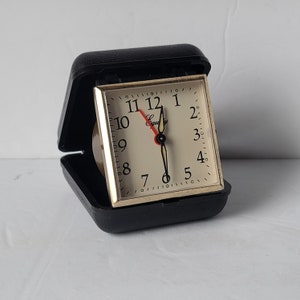 Vintage Equity Travel Alarm Clock glow in dark hands vintage alarm clock folding alarm clock