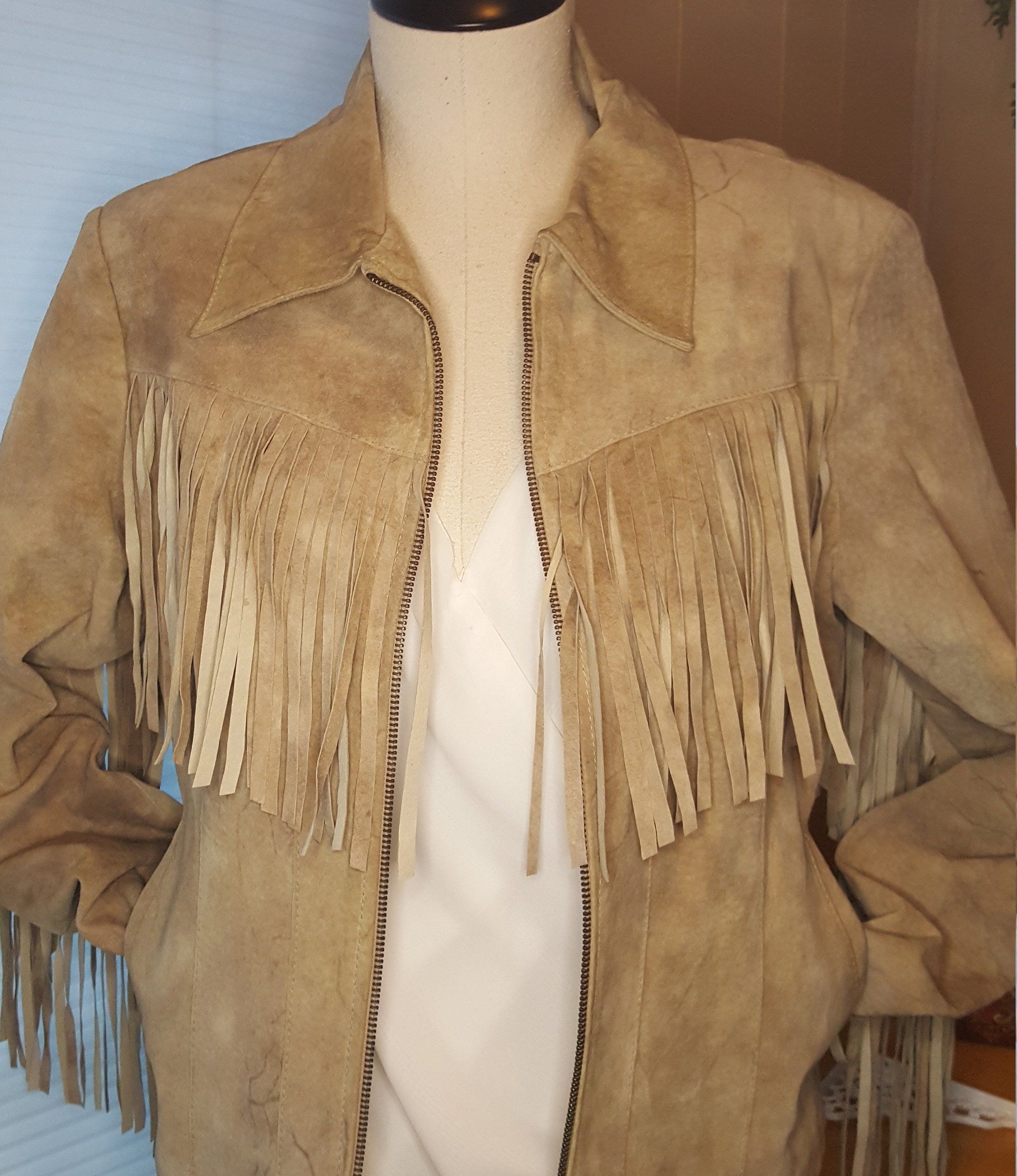 suede jacket size 18