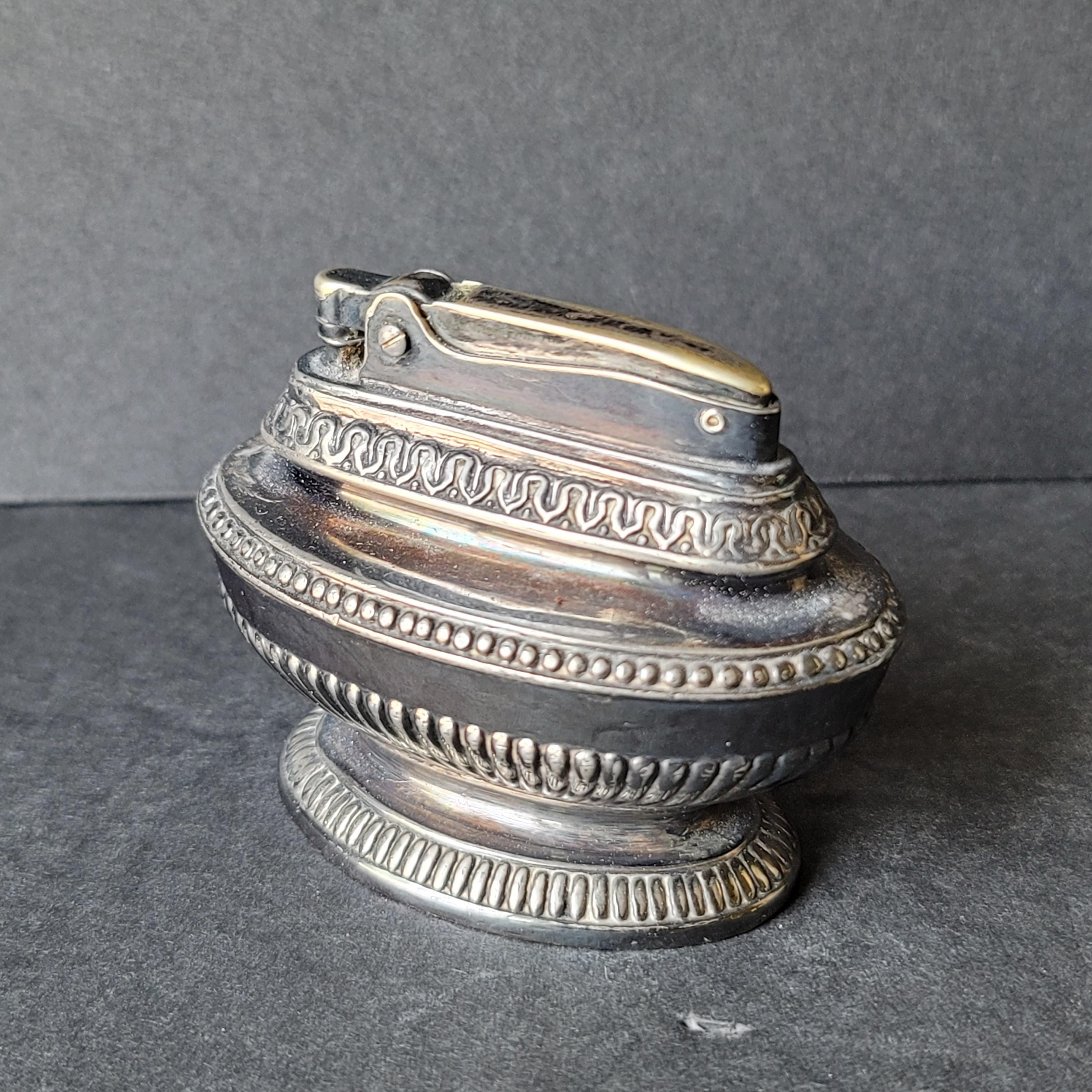 RONSON QUEEN ANNE アンティークライター ロンソン　シルバー？ Vintage Ronson - Queen Anne - Silver Plated Table Lighter | eBay