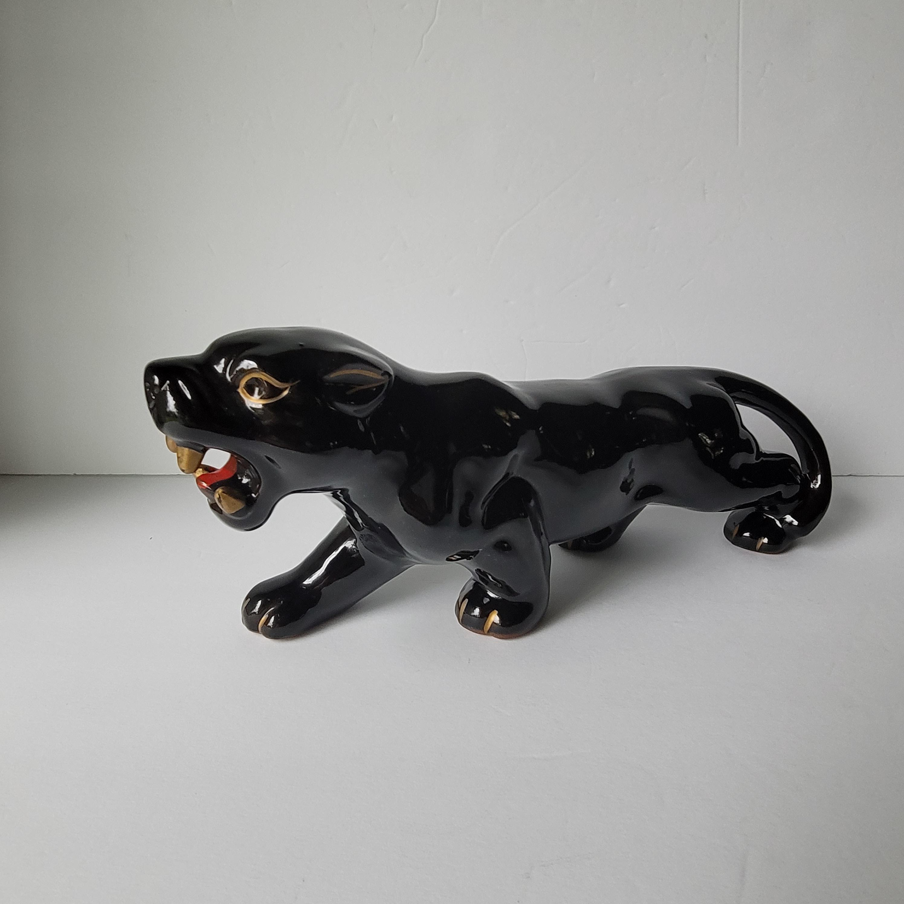 1950s Black Panther Figurine - Etsy