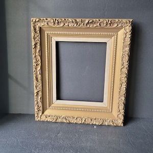 Ornate Gold Gilt 8x10 Wood Photo Frame No Glass Gallery Wall
