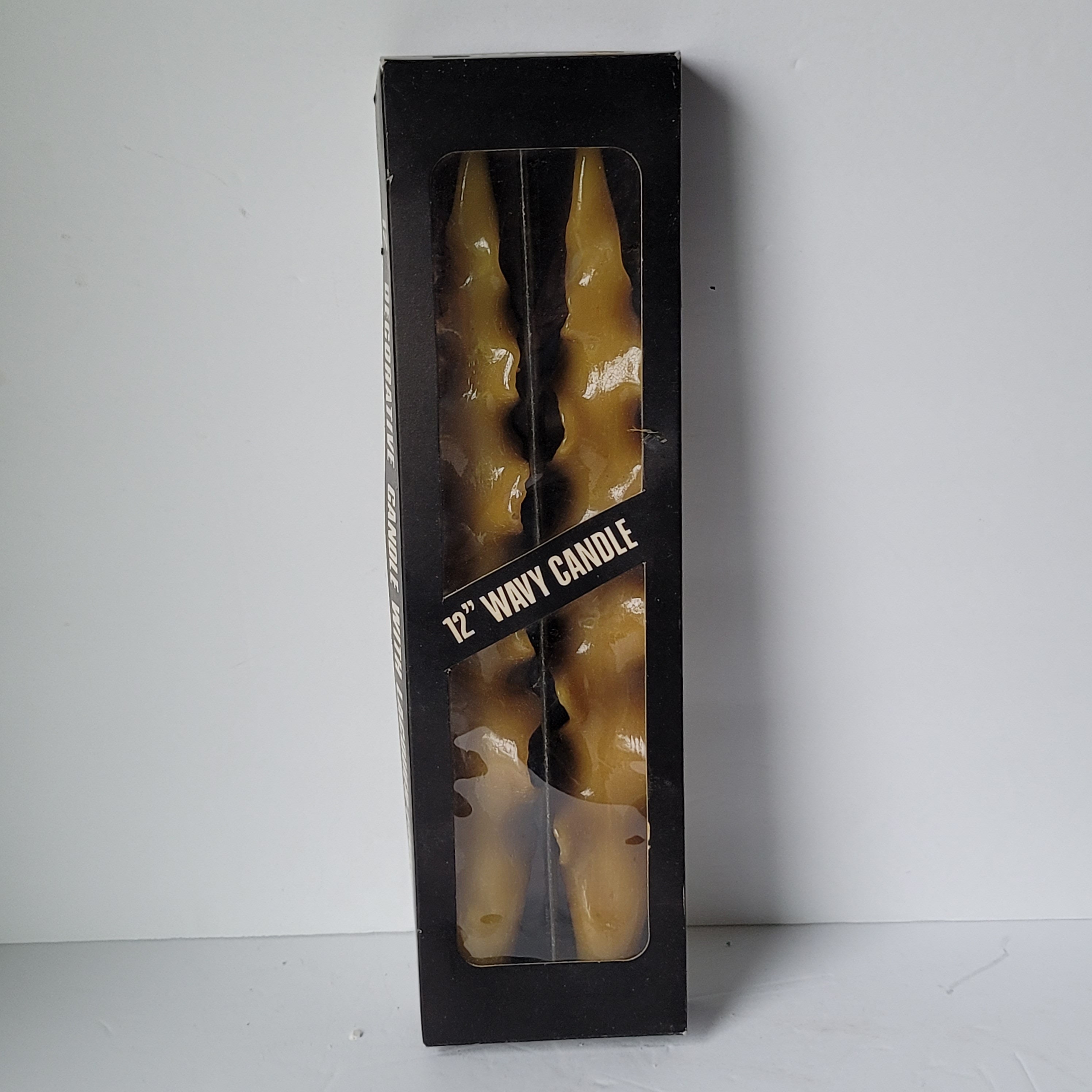 Vintage Decorative 12 Wavy Taper Candles Set of 2 Etsy