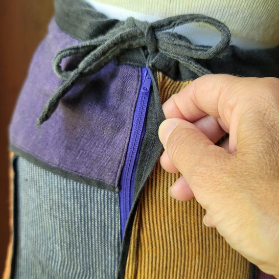 Cotton Embroidered Patchwork Multi Color Mirrored… - image 4