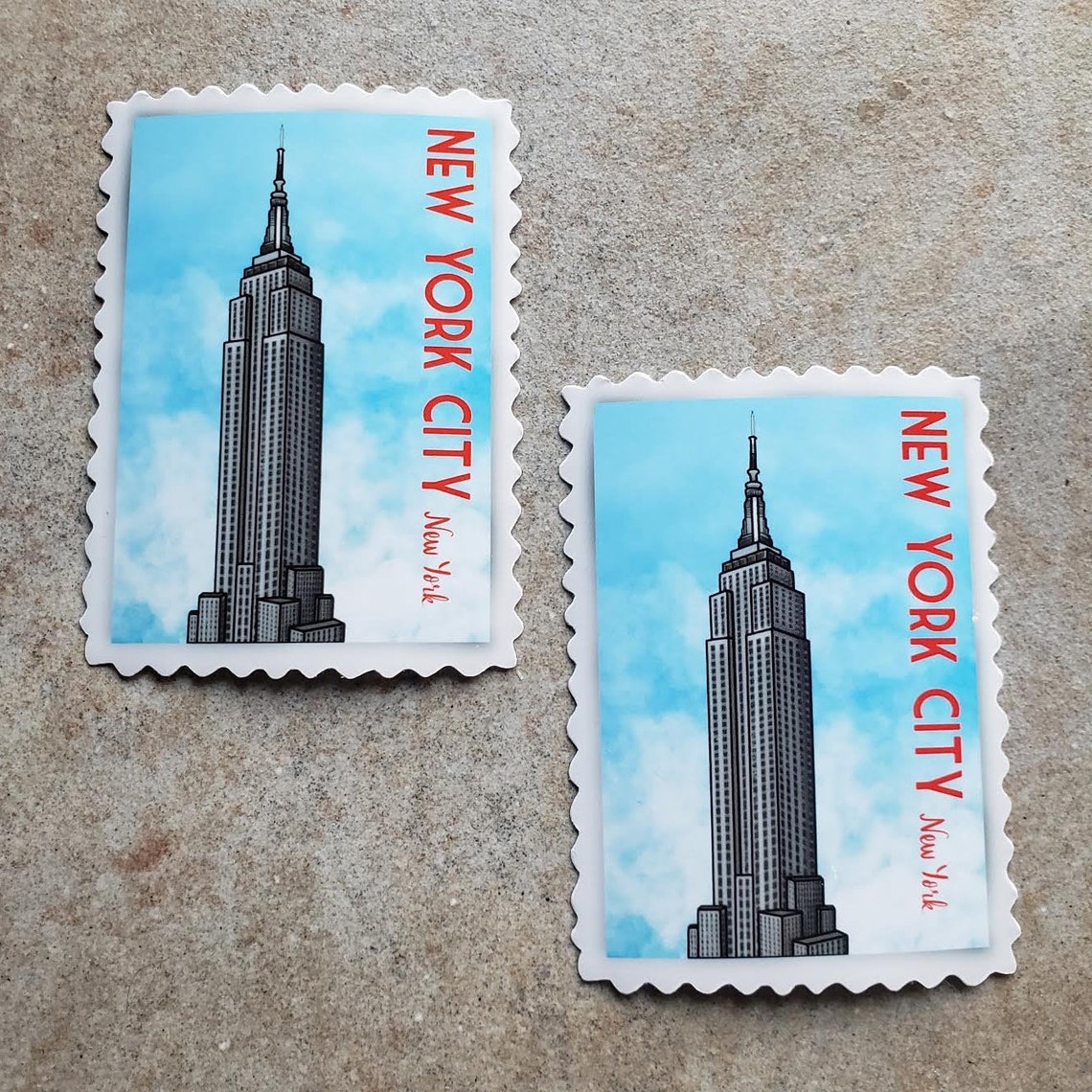 New York City Sticker NYC Themed Sticker Empire State Etsy