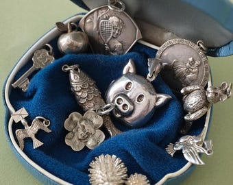 Vintage Silver Charms | Choose Your Charm | Collectible Animal & Novelty Charms