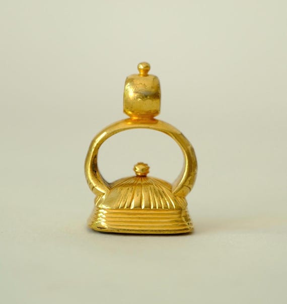 イギリスアンティーク　ヴィクトリアン　回転式　シールフォブ　インタリオ　印章 イギリスアンティーク ヴィクトリアン 回転式 シールフォブ