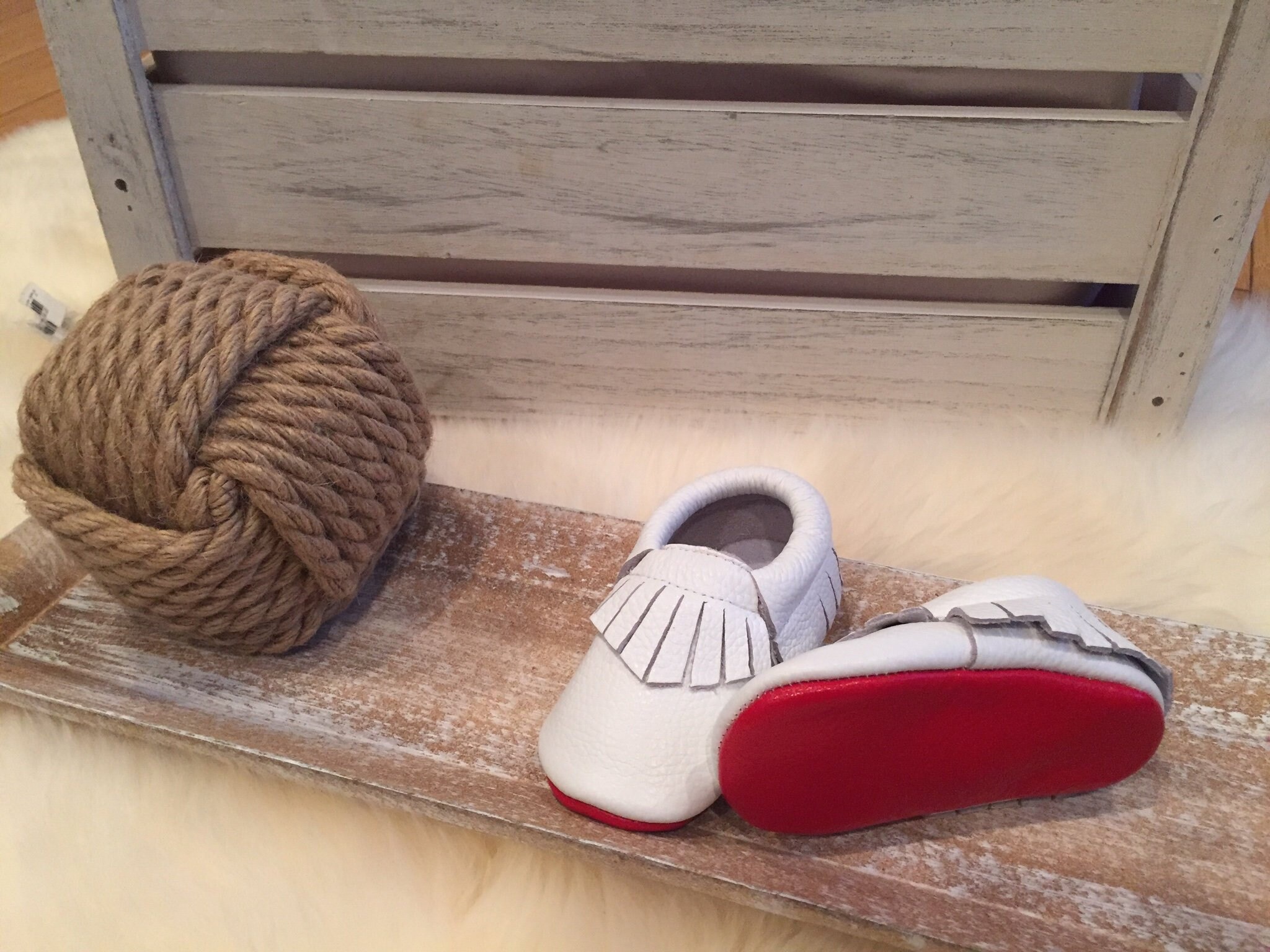 red bottom baby shoes