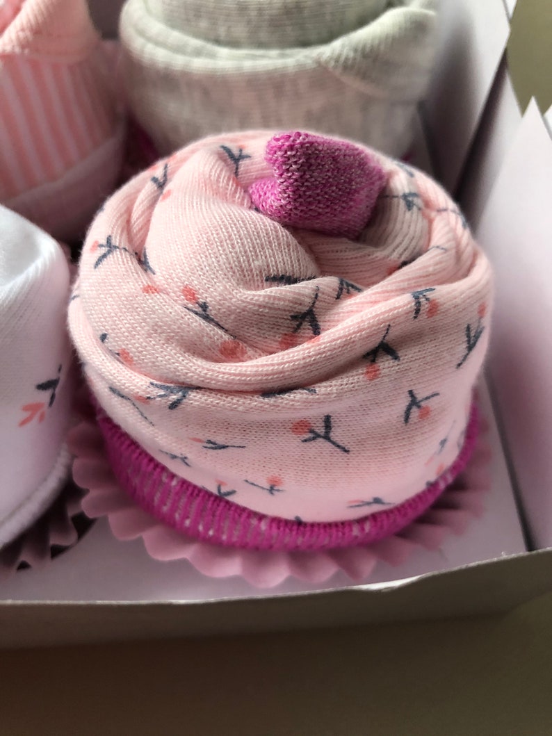 Baby Onesie Cupcakes Baby Shower Gift Girl Baby Gift Set Etsy