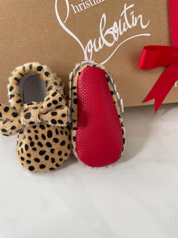 Leopard red deals bottom shoes