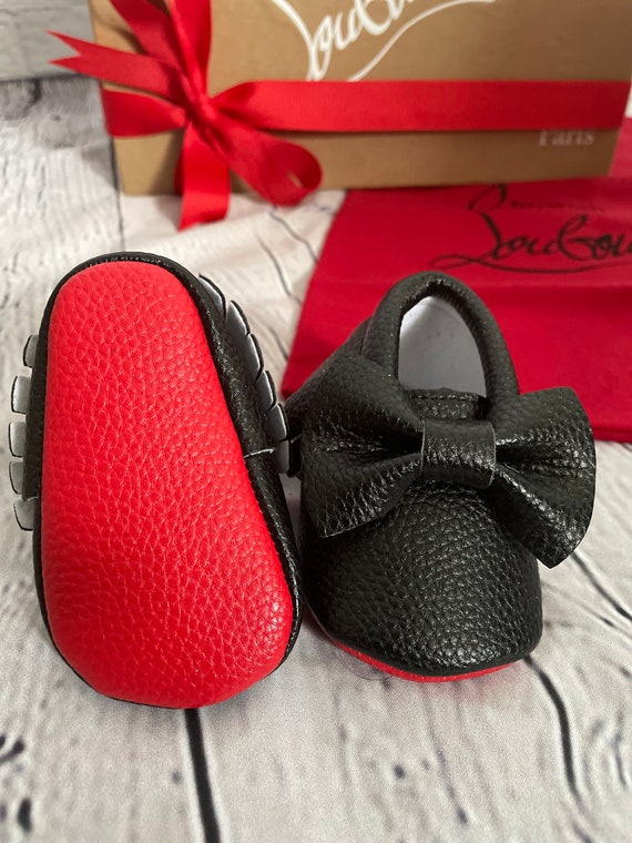 Newborn red bottom shoes hotsell