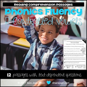 Phonics Fluency Reading Comprehension Passages & Questions • R-Controlled Vowels