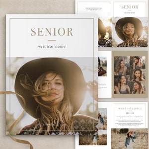 Senior Photography Magazine Template: Welcome Guide (Photoshop)
