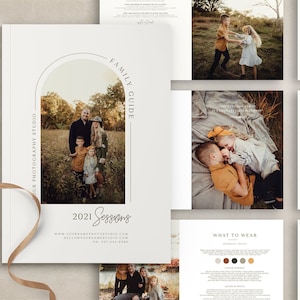 Family Photography Style Guide: Client Welcome Packet (Photoshop Template)