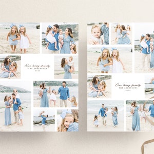 Photo collage Template, Photoshop Collage, Family photo collage, PSD template, Photo wall collage, Memory Collage, Photshography template