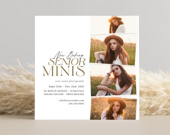 Senior Mini Session Template: Graduation Photography (Photoshop PSD)