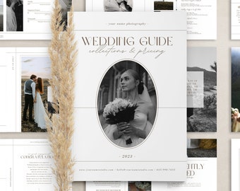 Wedding Photography Pricing Guide Template: Modern Boho CANVA Magazine