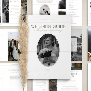 Wedding Photography Pricing Guide Template: Modern Boho CANVA Magazine