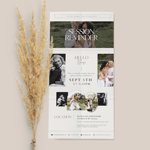 E-mailsjabloon voor herinnering fotosessie: bewerkbaar canva-ontwerp