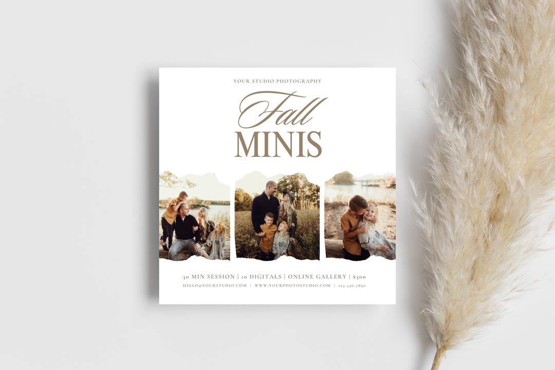 Fall Mini Session Template Autumn Mini Session Template Photography ...