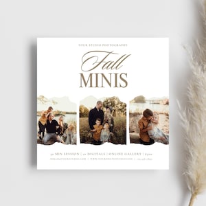 Fall Mini Session Template - Autumn Mini Session Template - Photography Marketing - Fall Minis - CANVA template - Mini Sessions template