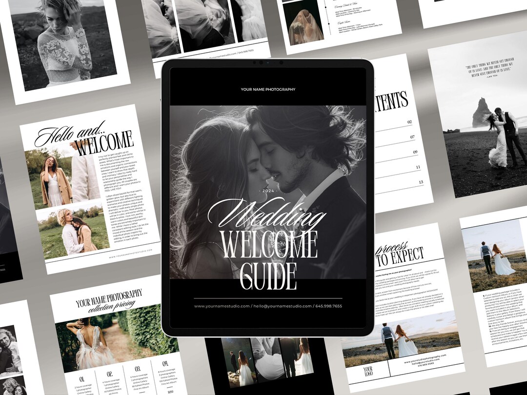 Photography Welcome Guide.pdf Wedding Photography Welcome Guide Template: CANVA Pricing & Session ...