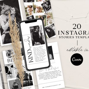 Fotograf Instagram Stories Bundle, Story Template Instagram, CANVA Vorlage für Instagram Stories, Instagram Stories Template Pack