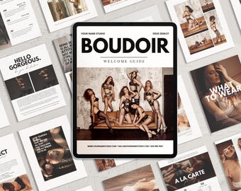 Boudoir Photography Welcome Guide Template: CANVA Pricing List
