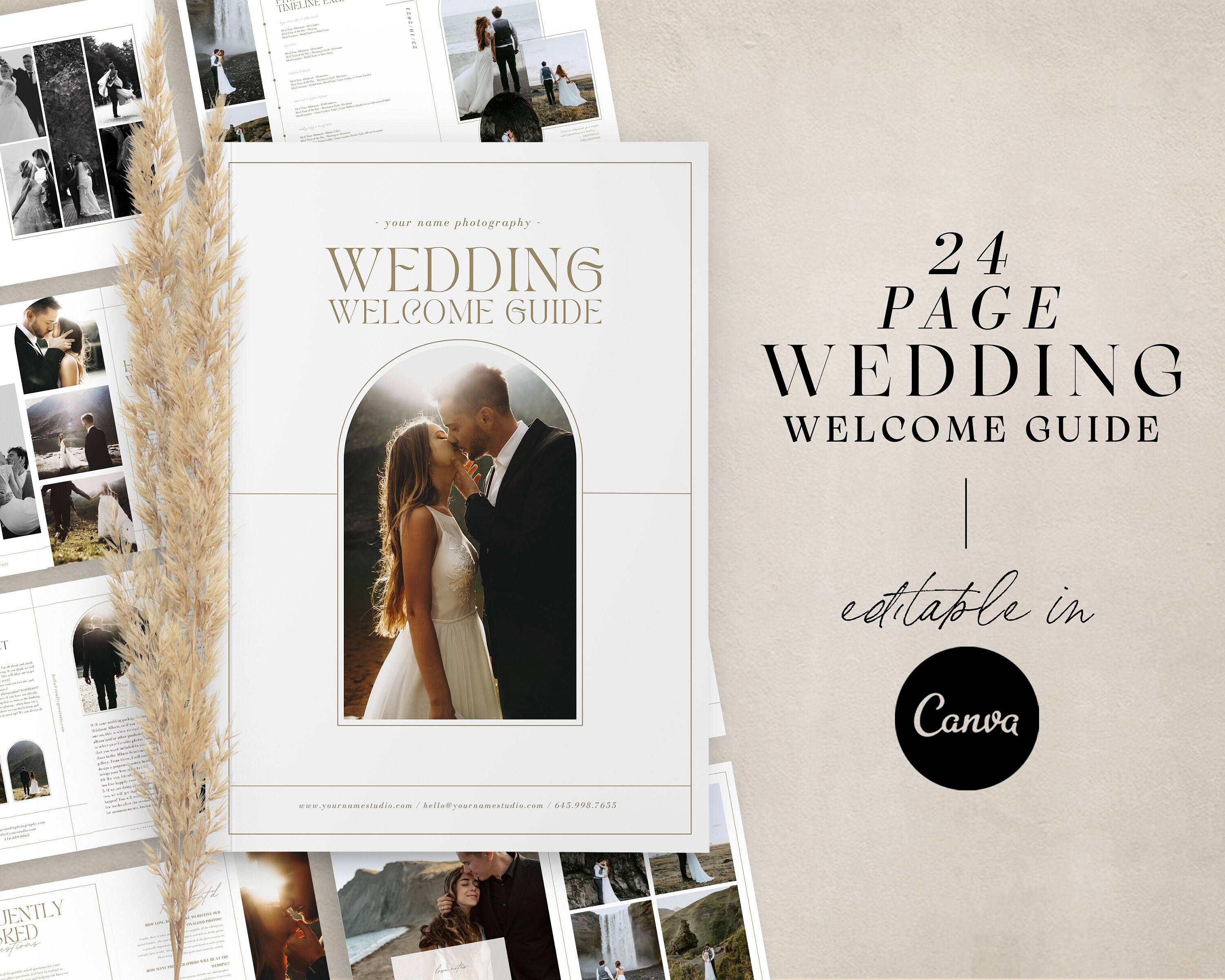 Photography Welcome Guide.pdf Wedding Photography Welcome Guide Template: CANVA Magazine (digital) - Etsy