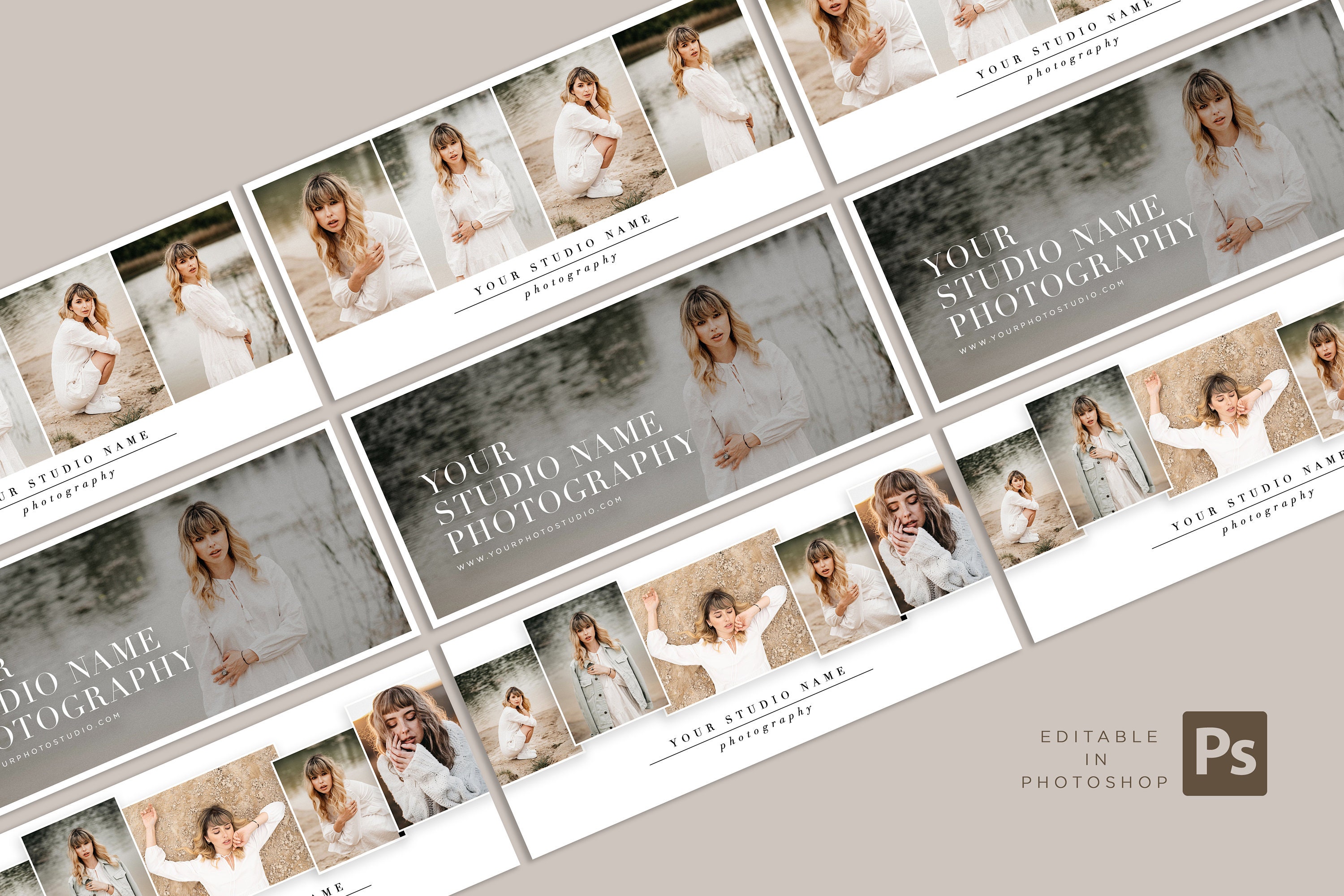 Photography Facebook Timeline Cover Template for Photoshop (PSD Digital ...
