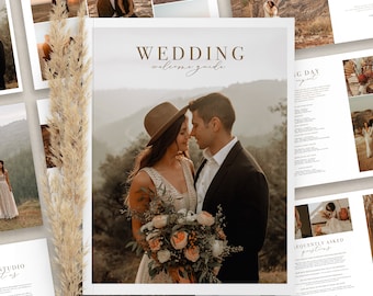 Wedding Welcome Guide, Boho Photography Magazine, photographers wedding price guide, Wedding Price List, PHOTOSHOP Template