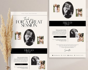 Photography Thank You Email Newsletter Template (CANVA)