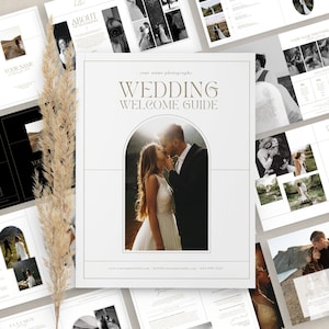 Wedding Photography Welcome Guide Template: CANVA Magazine (Digital)