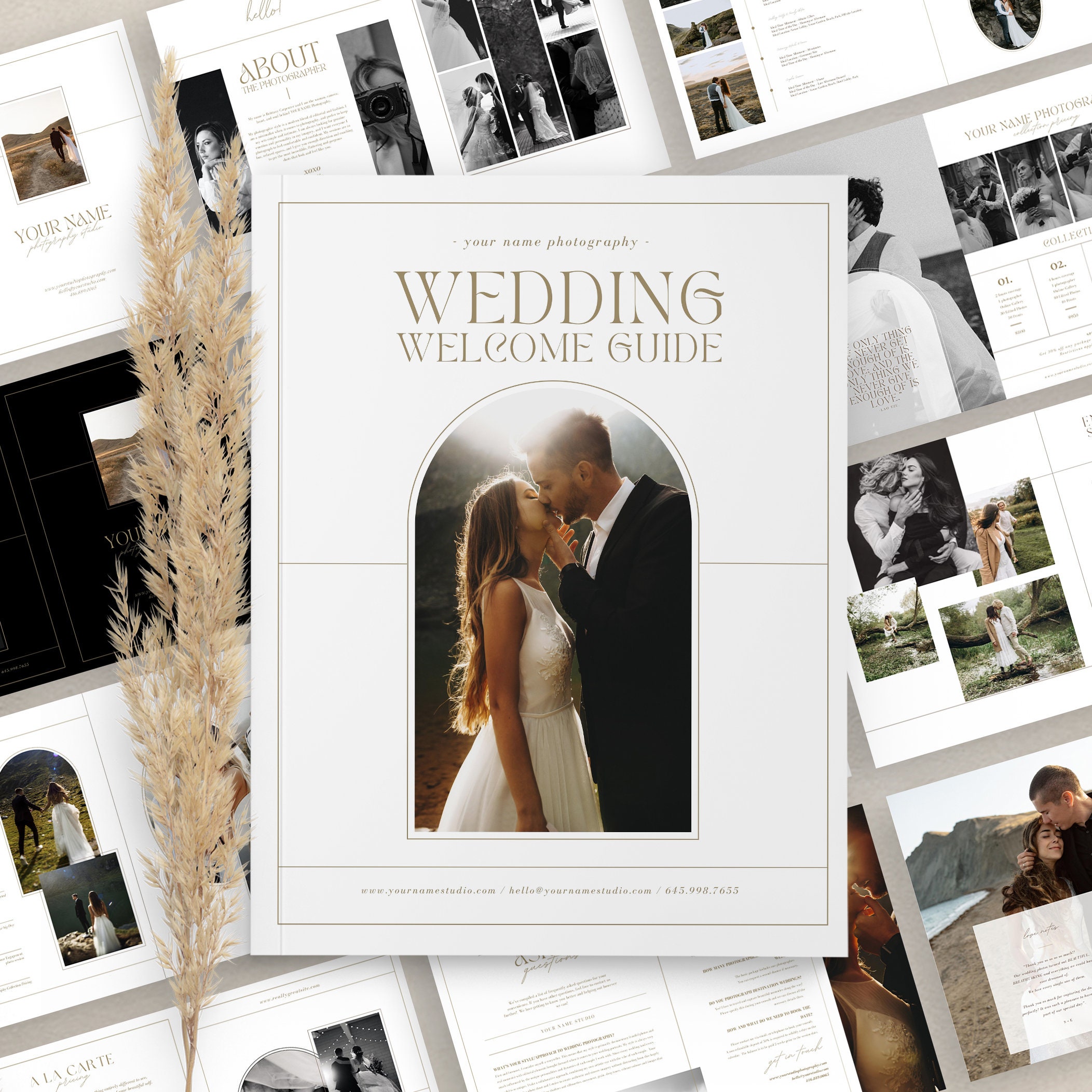 Photography Welcome Guide.pdf Wedding Photography Welcome Guide Template: CANVA Magazine (digital) - Etsy