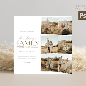Family Mini Session Template: Photography Marketing (Photoshop PSD)