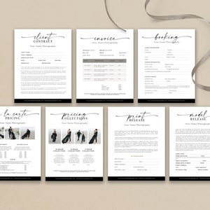 Photography Business Forms Bundle, Photography Forms Template Set, Phototshop & PDF Templates, Photography Contract Bundle, INSTANT DOWNLOAD