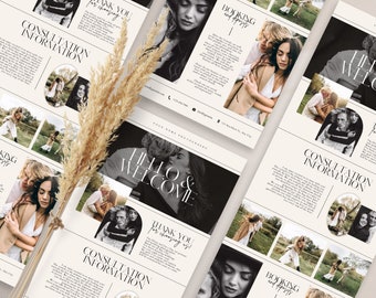 Photography Welcome Email Newsletter Template: CANVA Editable (8x22in)