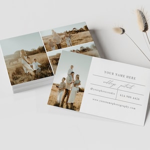 Photography Business Card Template: Modern Photo Studio Design (PHOTOSHOP TEMPLATE)