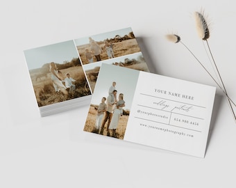 Photography Business Card Template: Modern Photo Studio Design (PHOTOSHOP TEMPLATE)