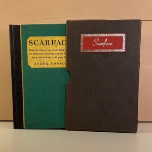 1948 Scarface, First Edition, Andre Norton Hardcover Book, Early Work of the Grande Dame of Science Fiction and Fantasy, Free Shipping