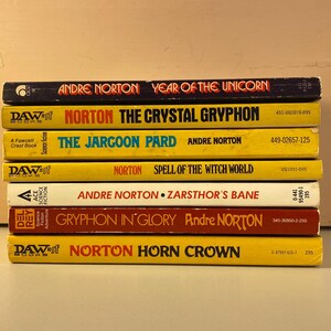 Witch World Series, Andre Norton Collection, Vintage Paperback Books, Mid Century Modern Science Fiction, 20th Century Cover Art, Ships Free