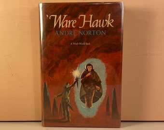 1983 'Ware Hawk, Andre Norton Hardcover Book, First Edition, Witch World: Estcarp Series, Ware Hawk Hard Cover Book, Free Shipping