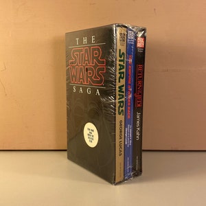 Sealed The Star Wars Saga Paperback Book Box Set, George Lucas, 1980s Vintage Books, Ballantine Books, Retro Star Wars Gifts, Free Shipping