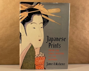 1959 Japanese Prints from the Early Masters to the Modern by James Michener Coffee Table Book, Hard Cover Hard Back Book, Free Shipping