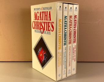 1980s UNREAD Agatha Christie Paperback Book Box Set, Murder Mystery Books, Vintage Detective Novels, Agatha Christie Books, Free Shipping