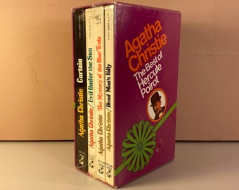 1980s SEALED The Best of Hercule Poirot Paperback Book Box Set, Agatha Christie, Vintage Detective Novels, Agatha Christie Books, Ships Free