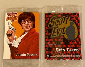 Unopened Promo Card Set, 1999 Groovy Trading Cards, Austin Powers The Spy Who Shagged Me, New Old Stock, Movie Collectibles, Free Shipping