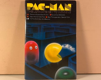 1982 Pac-Man The Ultimate Key to Winning Softcover Book by John Mulliken, Retro Arcade Video Games, Retro Cheat Guide to Win, Free Shipping