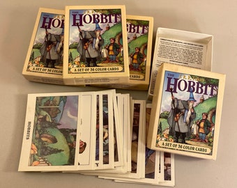 1992 J.R.R. Tolkien The Hobbit Set of 36 Color Cards, Movie Collectibles, David Wenzel Art, Collectible Cards, Trading Cards, Free Shipping