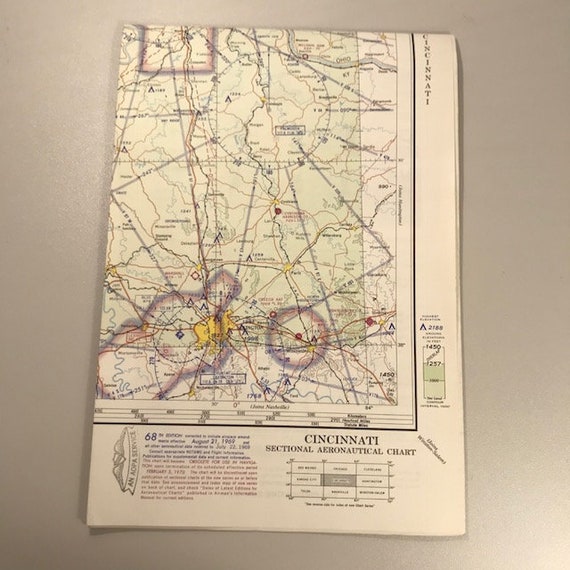 Vintage Aeronautical Charts For Sale