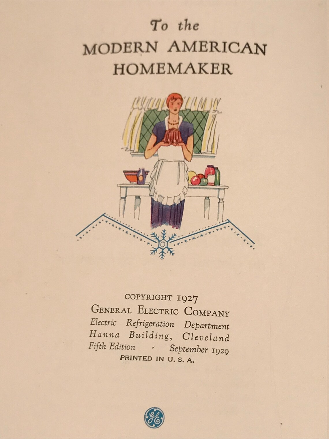 1927 General Electric Refrigerator Recipes and Menus Cook Etsy
